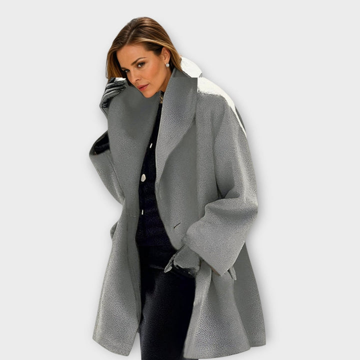 Claire | Wool Coat – Stylish Windproof Design for Women