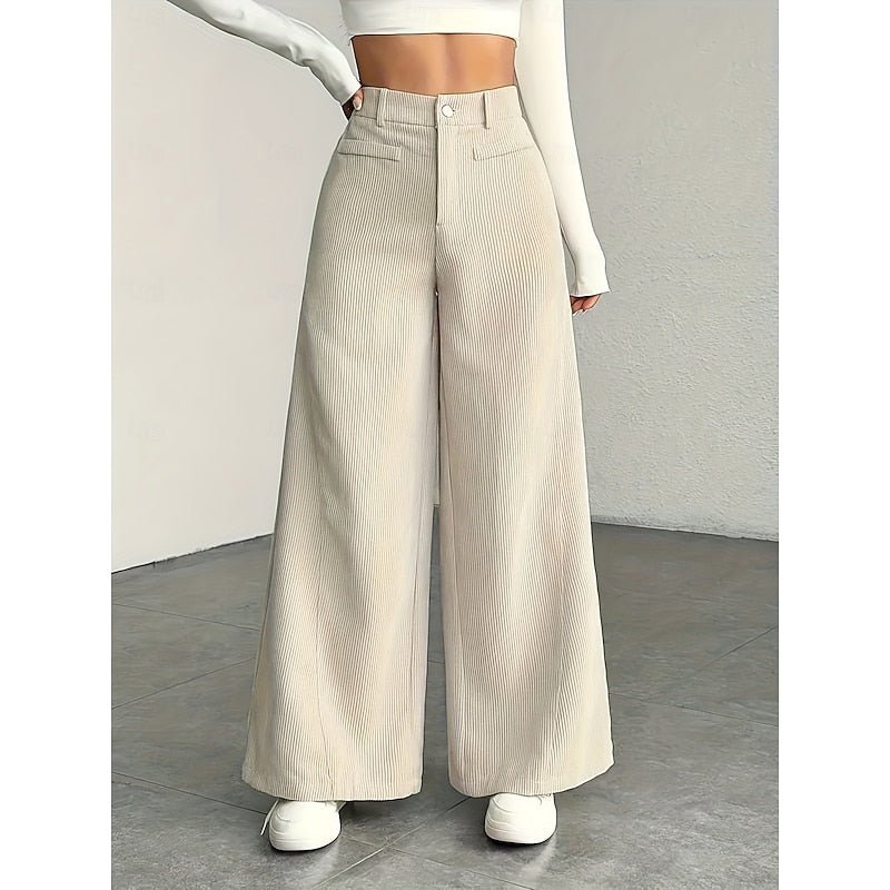 Coralie | Wide-Leg Pants – Effortless Elegance for Women