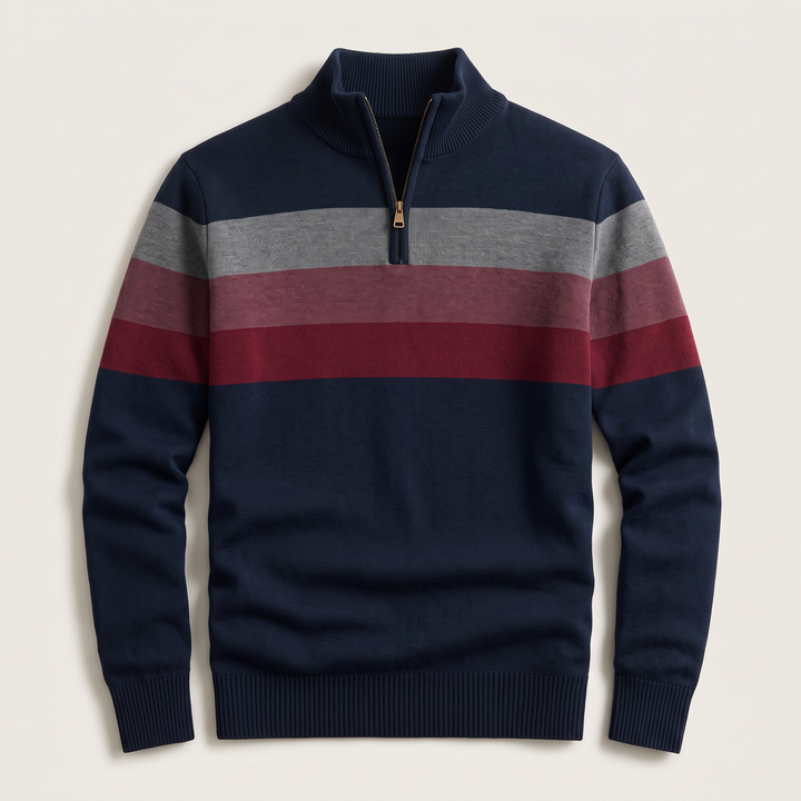 Lorven | Pullover – Midweight Strick mit Viertelreißverschluss