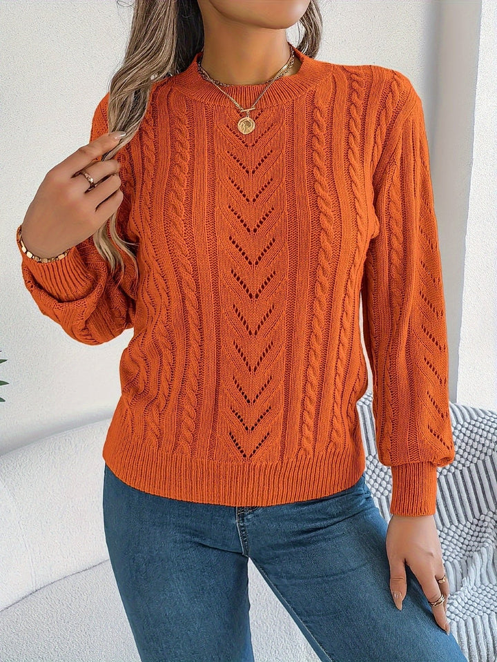Blythe | Cable-Knit Sweater – Cozy Textured Style for Women