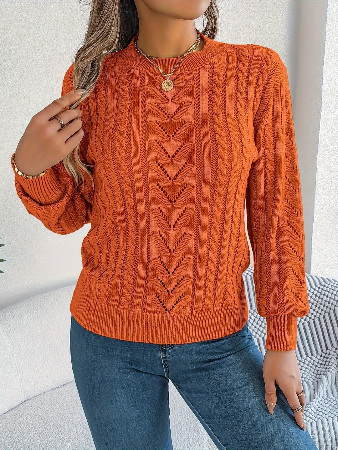 Blythe | Strickpullover mit Kabelmuster