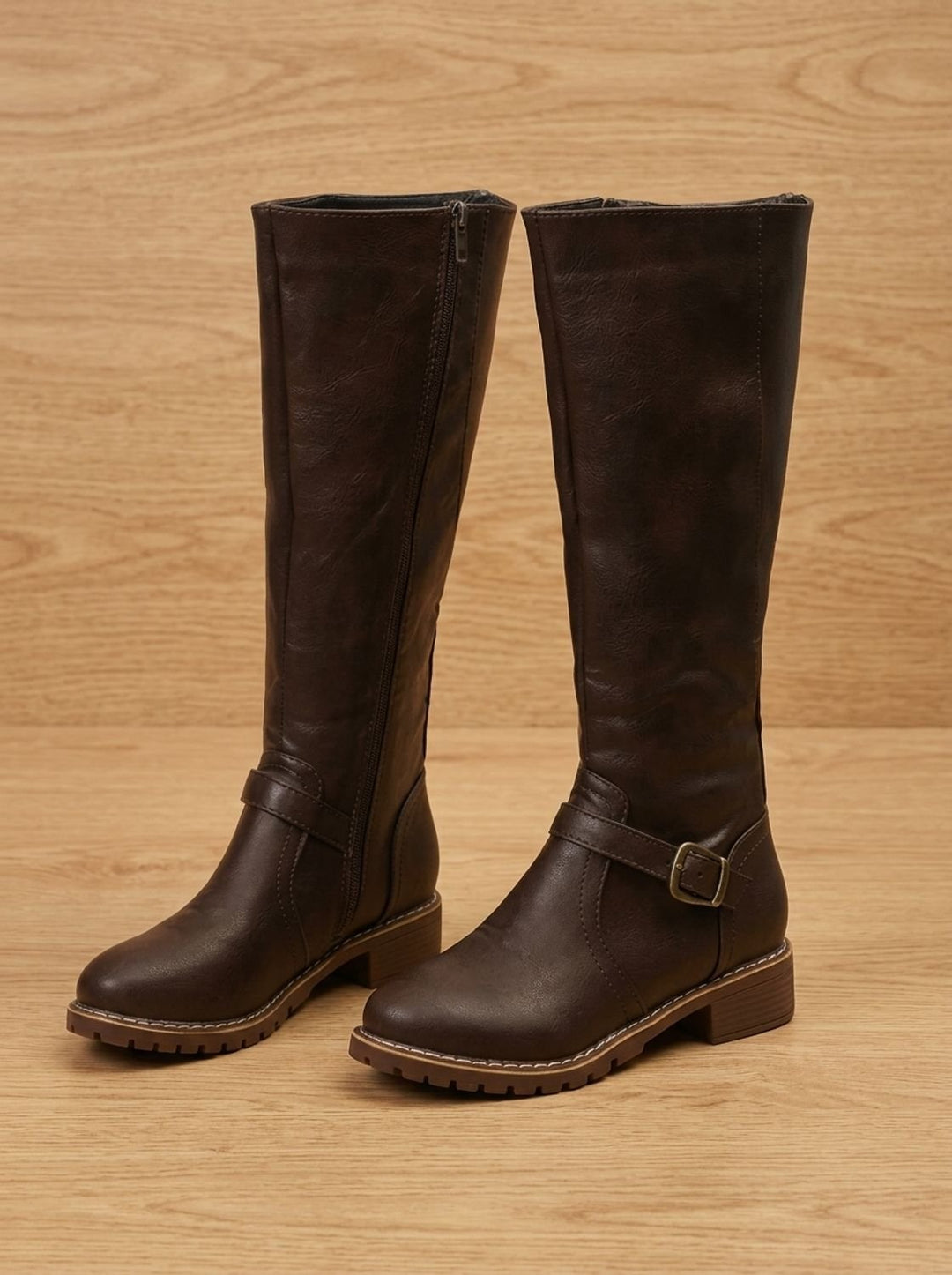 Amelia | Kniehohe Stiefel – Elegantes Design mit Schnalle für Damen
