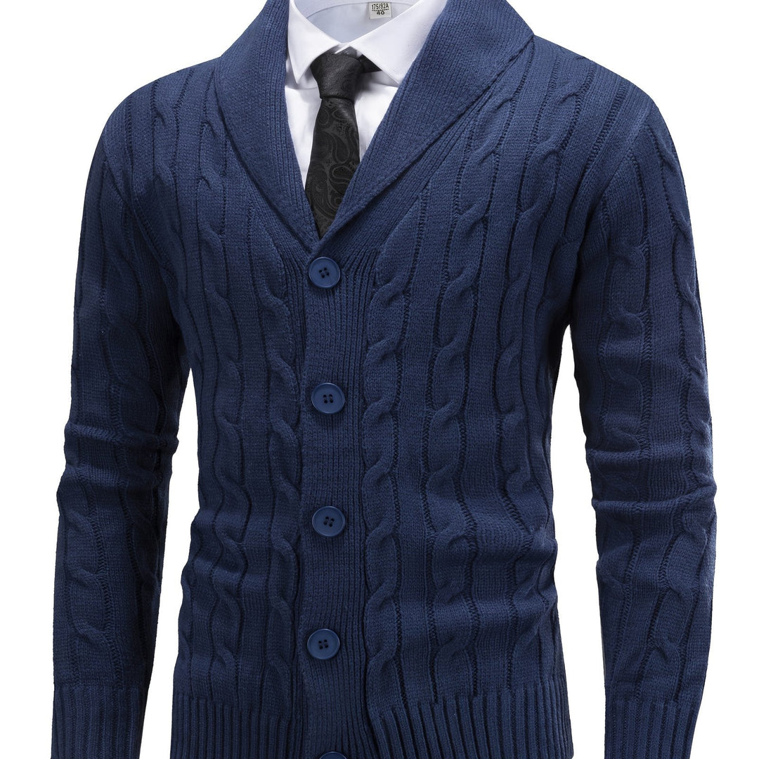 Walter | Shawl Collar Cardigan – Timeless Cable Knit Style
