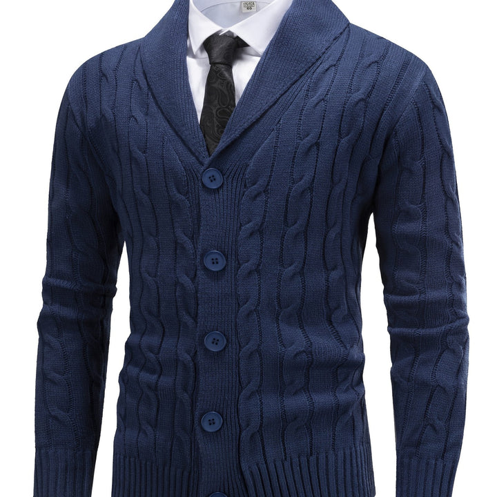 Walter | Shawl Collar Cardigan – Timeless Cable Knit Style