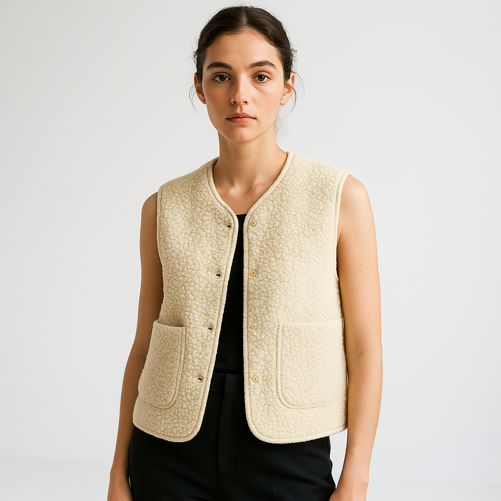 Johanna | Cozy and Modern Women's Teddy Vest