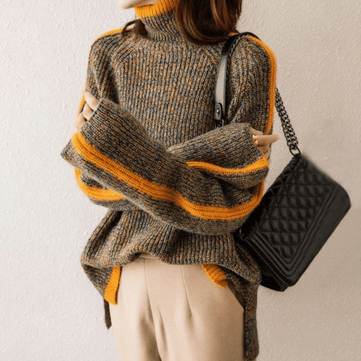 Ravelyn | Melange Strick-Turtleneck für ultimativen Komfort