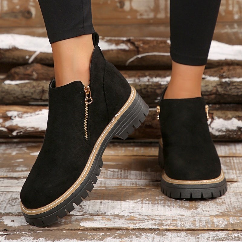 Stephanie | Elegant and Modern Platform Ankle Boots