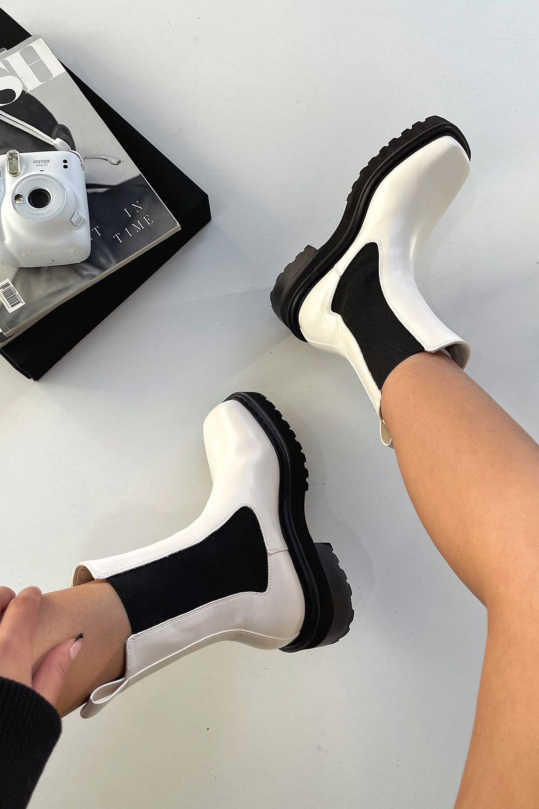 Camila | Modern Two-Tone Boots for Women