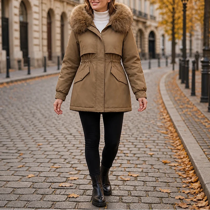 Velora | Mid-Length Parka – Plush-Lined für modische Wärme