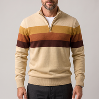 Adrian | Classic and Comfortable Cotton Zip-Up Sweater