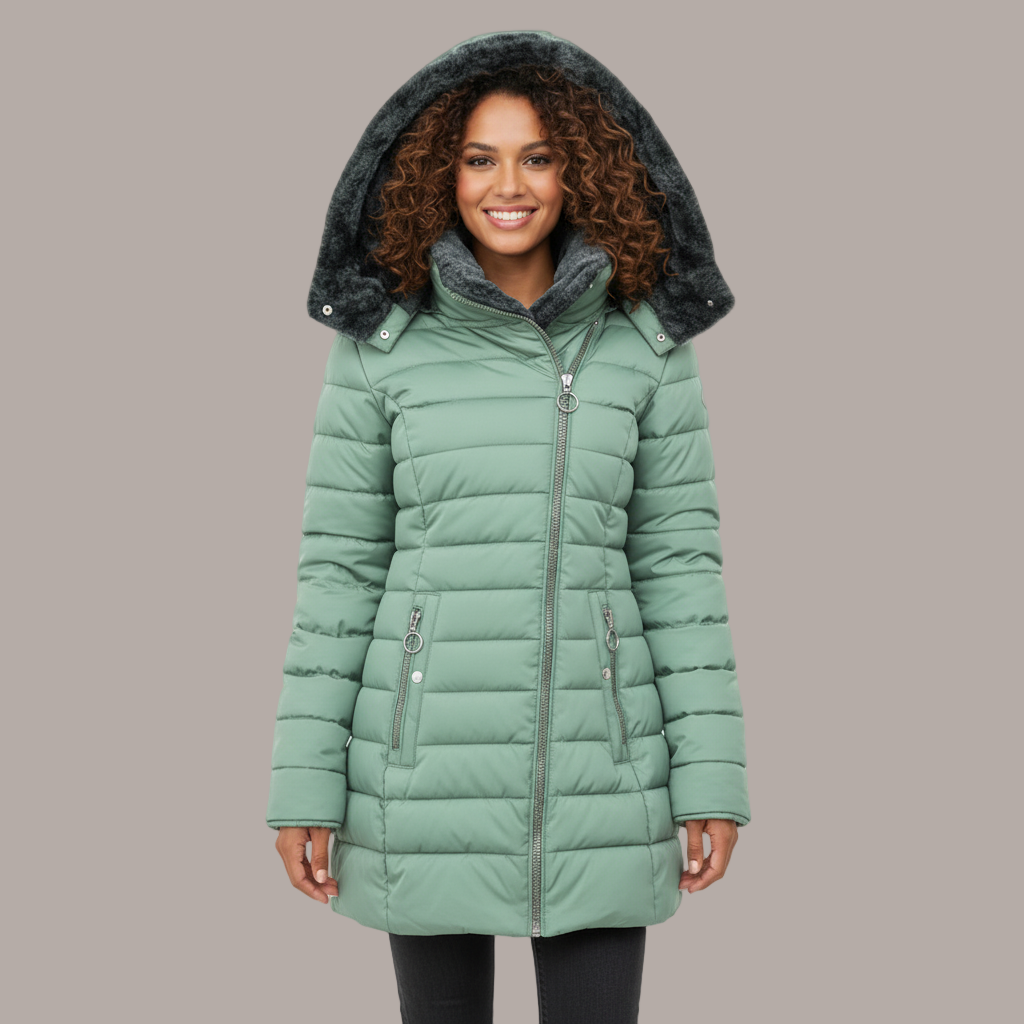Gisela | Mantel mit Pelzfutter – Eleganter Winterstil