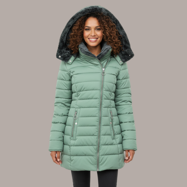 Gisela | Mantel mit Pelzfutter – Eleganter Winterstil