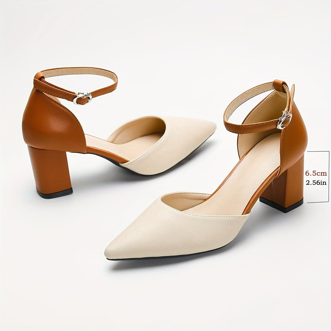 Marielle | Zwei-Ton Riemchenabsätze – Eleganter Look für Frauen