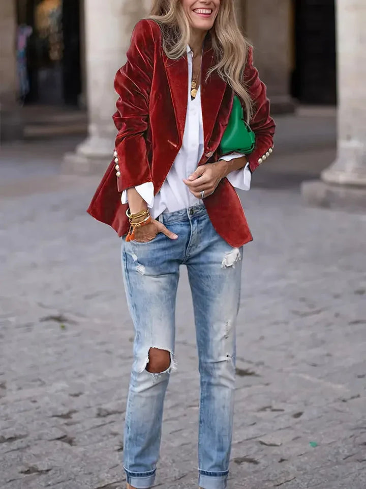Sophie | Luxurious and Elegant Velvet Blazer