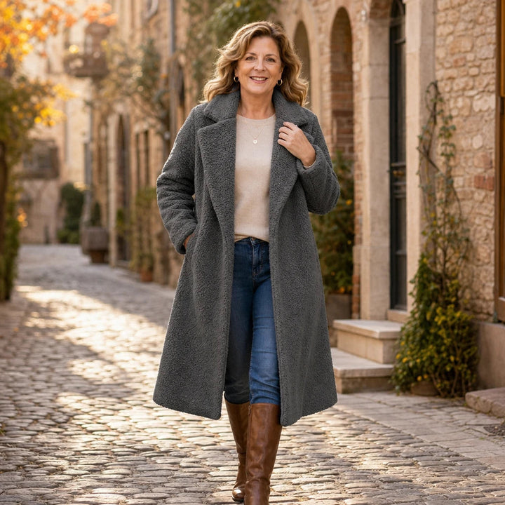 Veloura | Long Teddy Coat – Gemütlicher Stil für Frauen