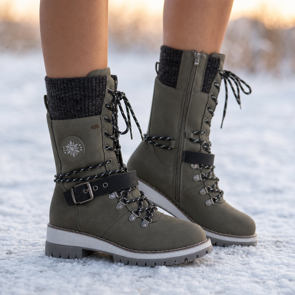 Cozette | Knit-Shaft Boots – Bequeme Winter Chelsea für Damen