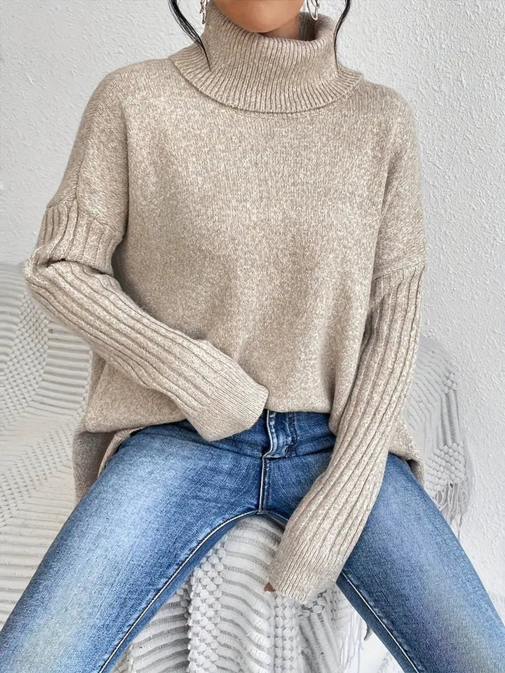 Greta | Oversized Turtleneck Sweater für Damen – Bequem und Stylisch