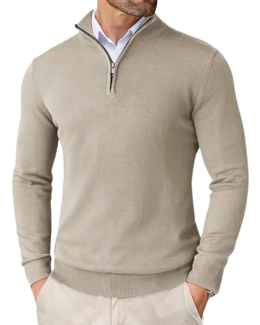 Romeo | Zip Sweater – Eleganter, bequemer Stil für Männer