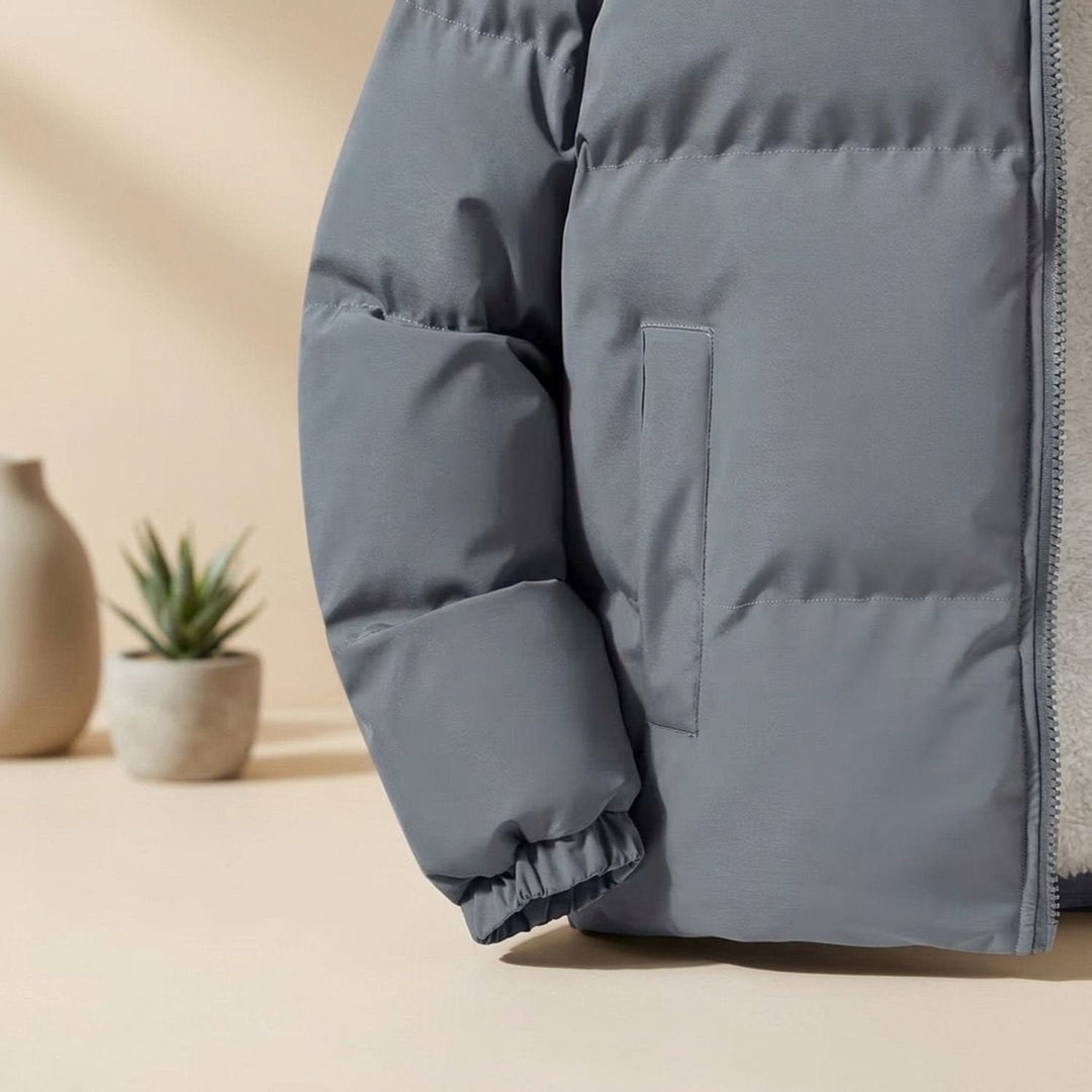 Thomas | Herren Pufferjacke mit Fleecefutter und Stehkragen