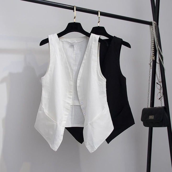 Ursula | Elegant and Lightweight Linen Vest for Women