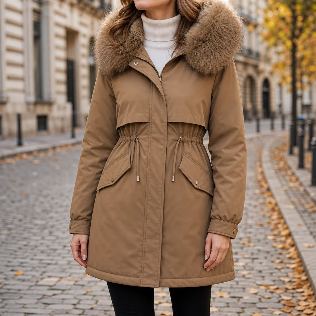 Velora | Mid-Length Parka – Plush-Lined für modische Wärme