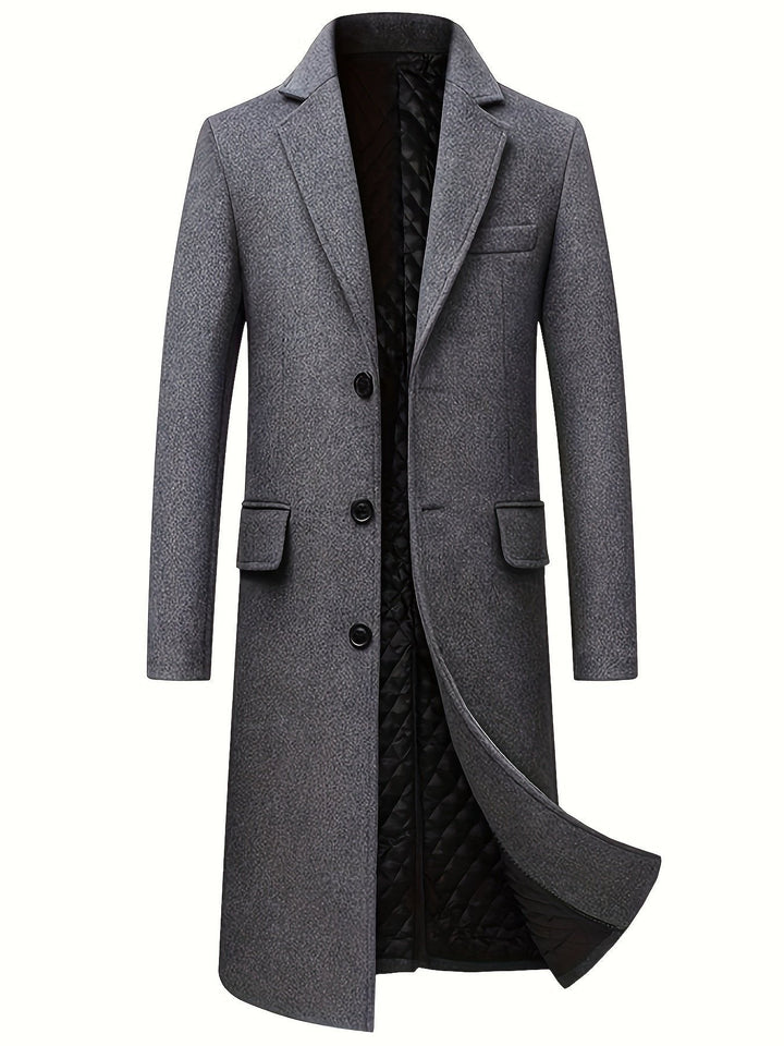 Alexander | Long Overcoat – Timeless Warmth for Men