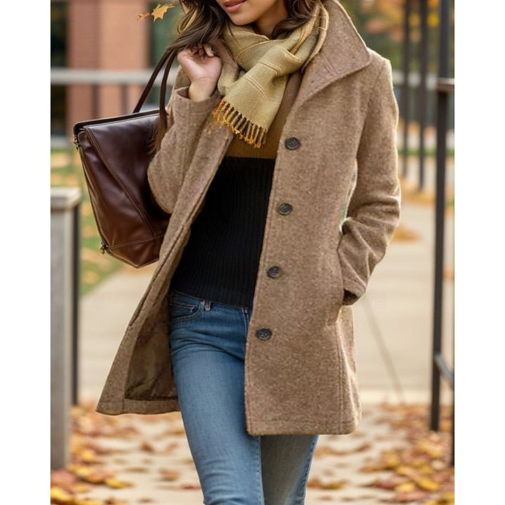 Rosalind | Turndown Collar Coat – Timeless Everyday Style for Women