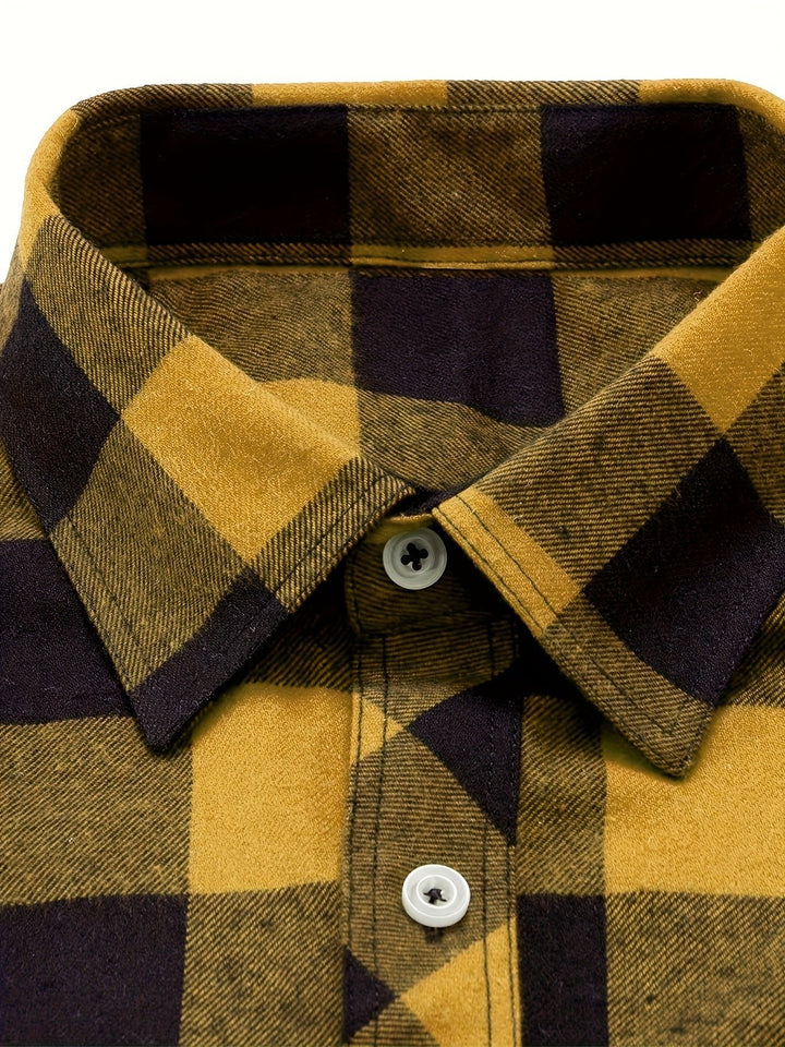 Miles | Flannel Shirt – Classic Checked Style for Men