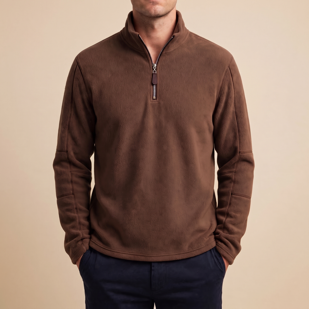 Hollingworth | Fleece Pullover – Bequemer Quarter Zip für Männer