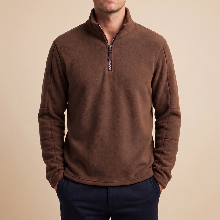 Hollingworth | Fleece Pullover – Bequemer Quarter Zip für Männer