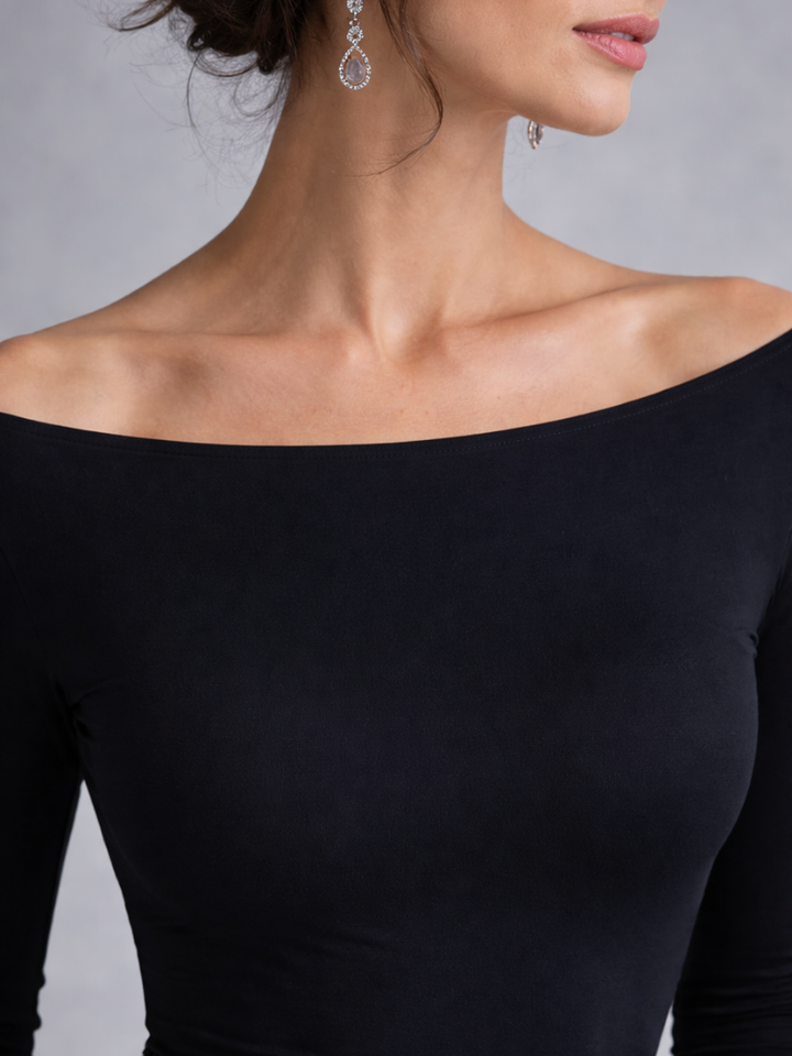 Maris | Maxi Kleid – Elegante Lange Ärmel für Frauen