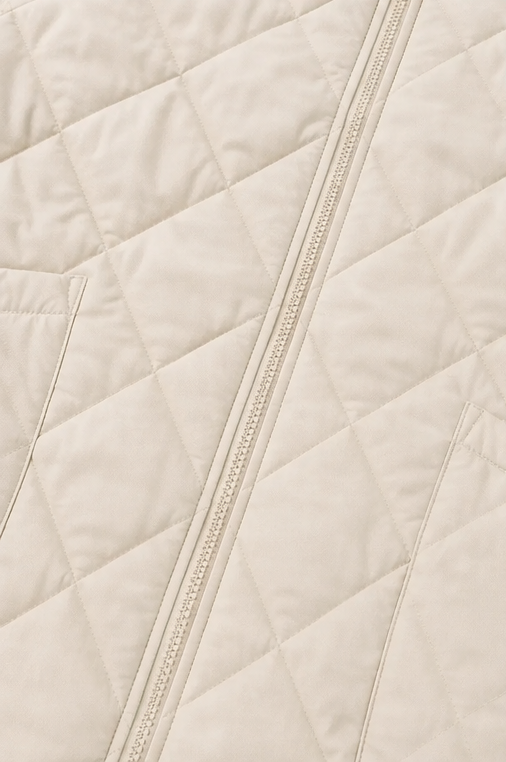 Knitpuff | Quilted Patchwork Puffer Jacket – Stylisch und Warm für Die Wintertage