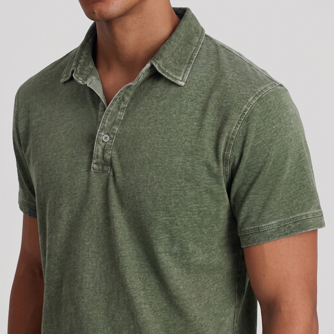 Charnley | Entspannten Polo-Shirt für Männer – Vintage-Farben