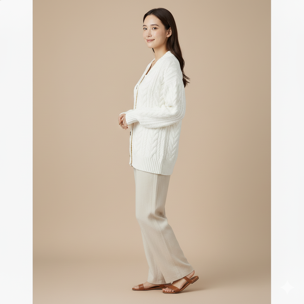 Angela | Bequemer Strickjacke