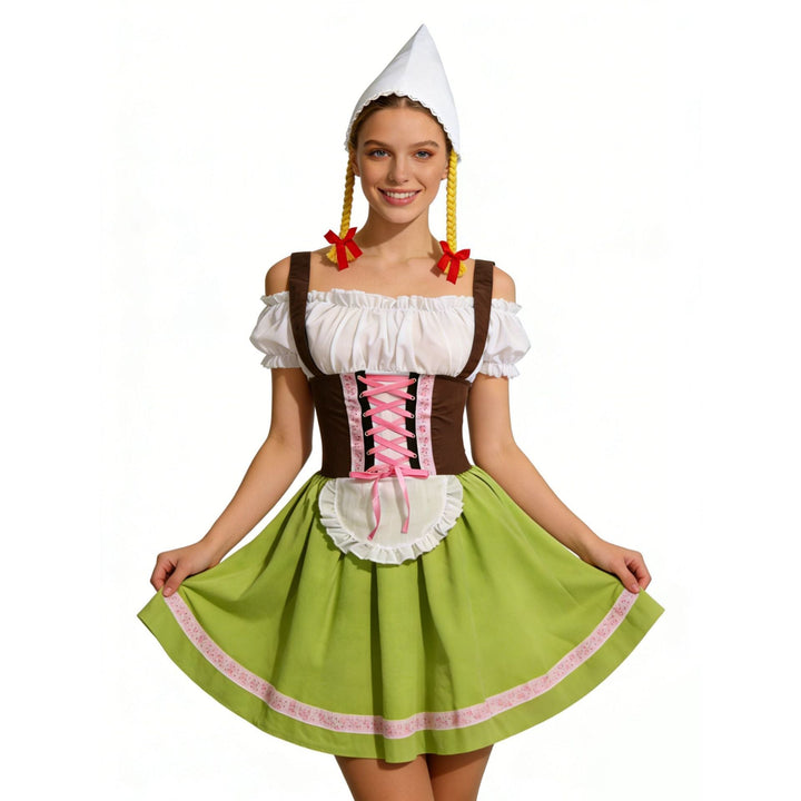 Ursula | Playful Oktoberfest Dirndl Dress with Apron and Festive Accessories