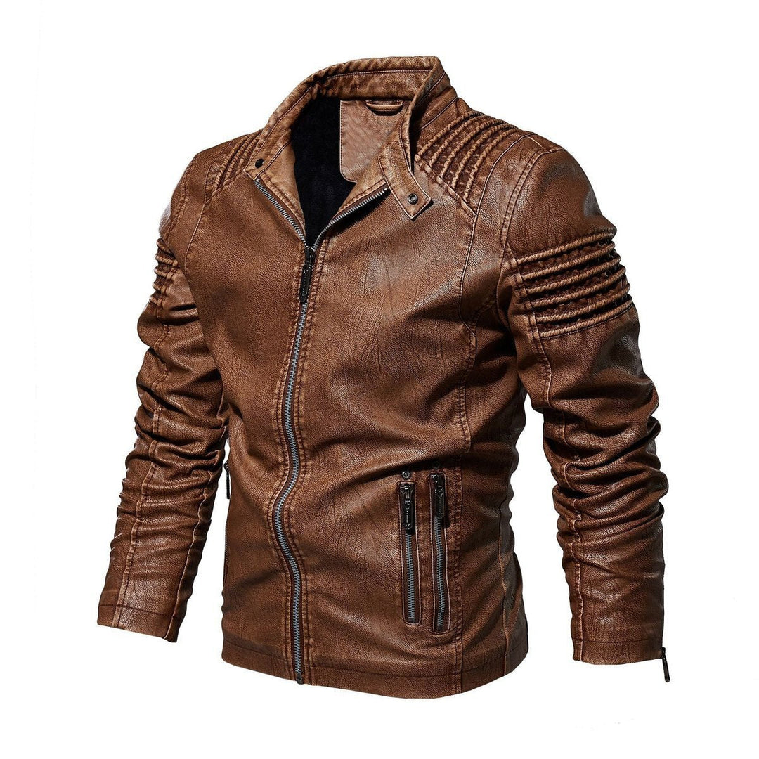 Charlie | Faux Leather Jacket – Biker-Style for Men