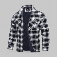 Mario | Warme Und Lässige Herren-Flanellhemdjacke