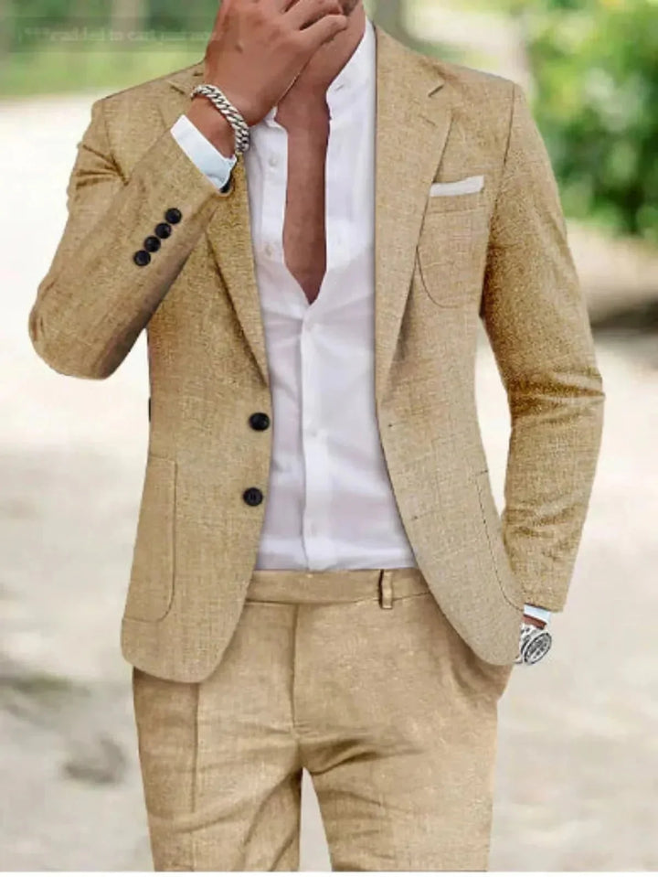Bruno | Classic Two-Button Wedding Suit Set for Men