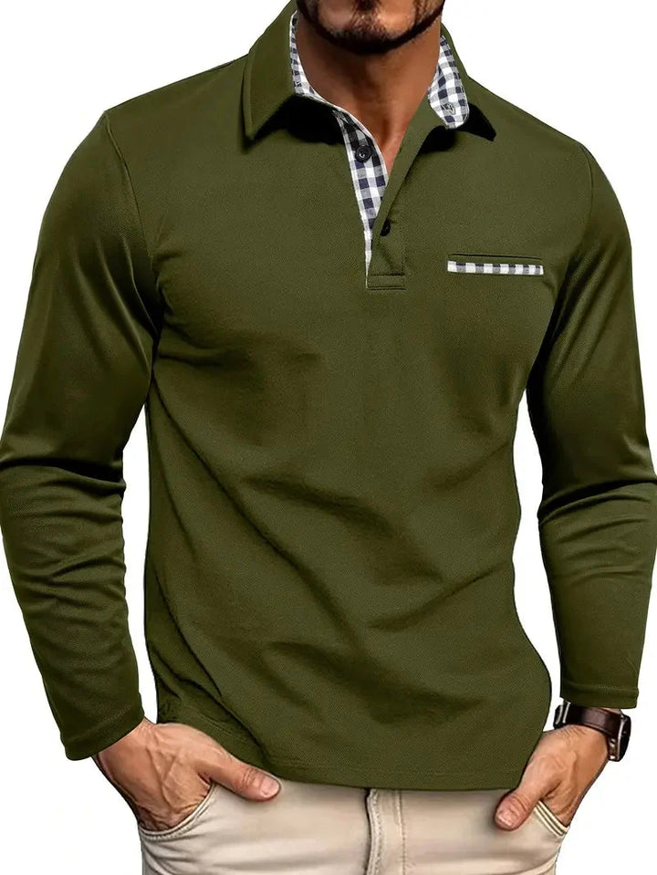 Charel | Langarm Poloshirt – Stilvoll und Vielseitig