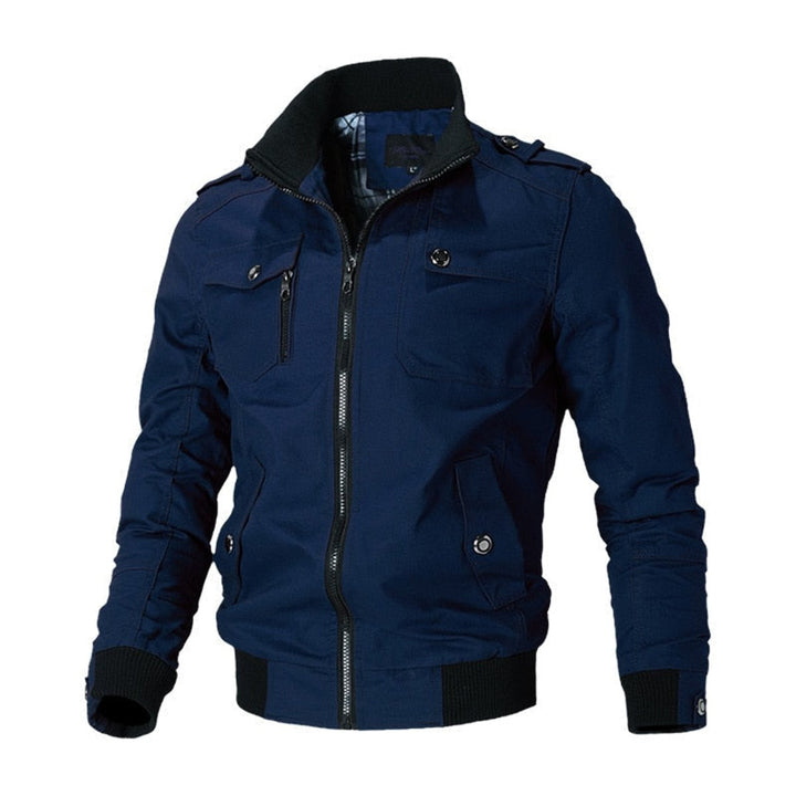 Simon | Military Men’s Bomber Jacket with Functional Utility Style