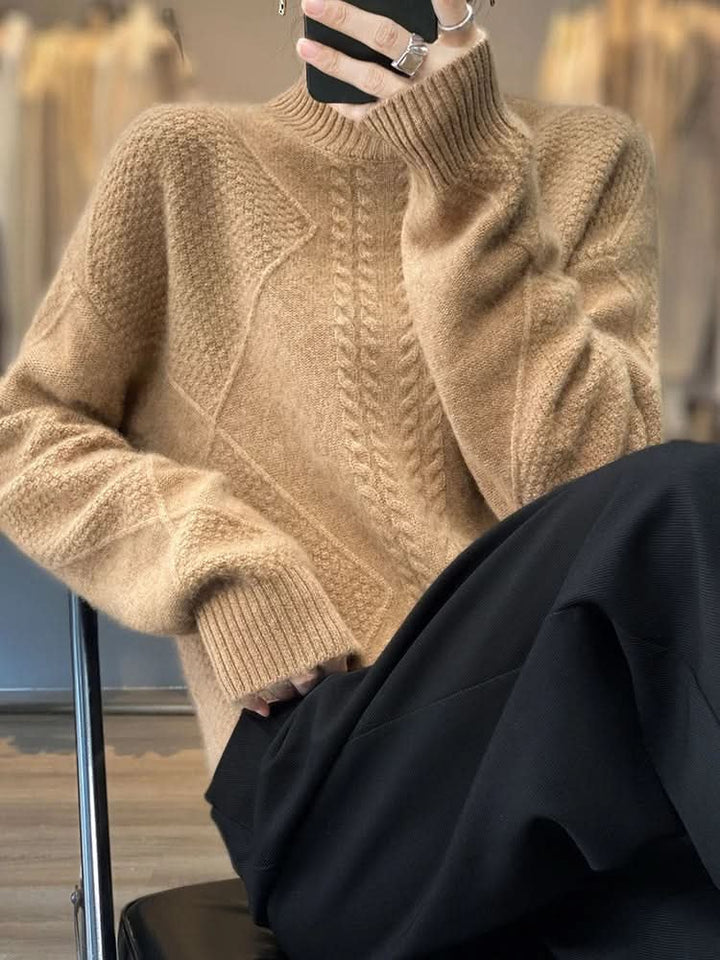 Arielle | Cashmere Sweater – Luxuriöser Turtleneck Stil für Frauen