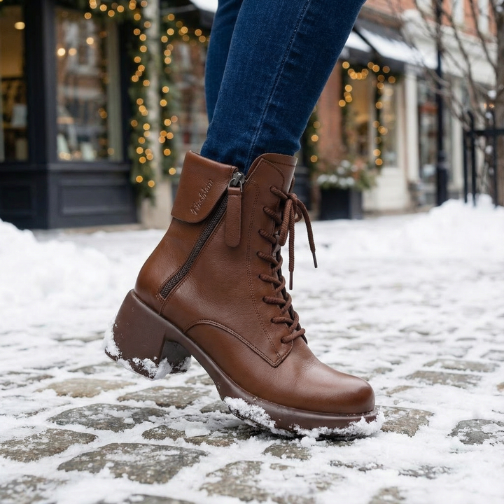 Vintara | Vintage Ankle Boots – Fleece-Lined Komfort für Frauen