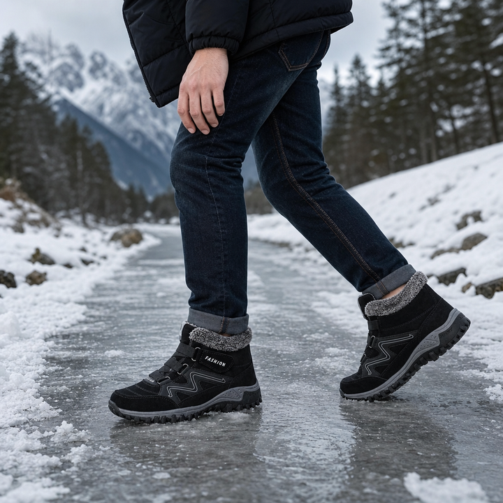 Cozywalk | Fleecefutter Look Non-Slip Ankle Boots für Damen