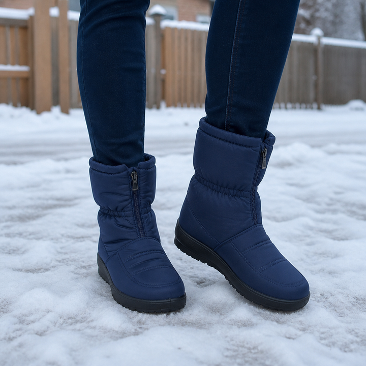 Frostbella | Zip-Up Mid-Calf Snow Boots für kalte Tage