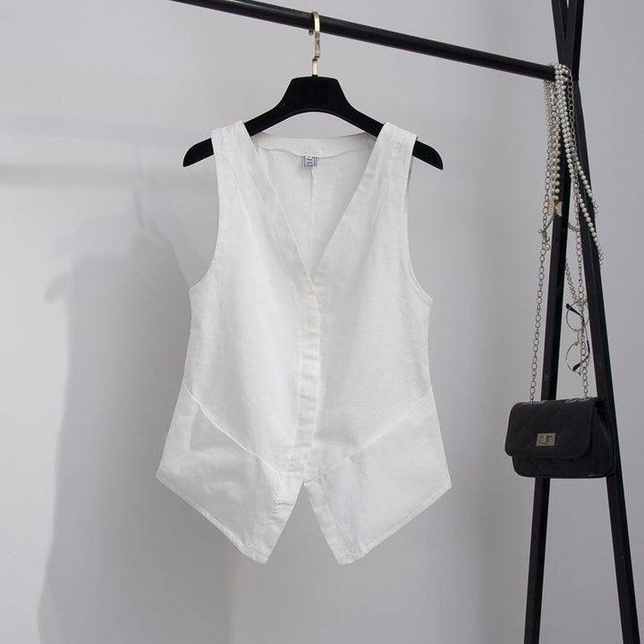 Ursula | Elegant and Lightweight Linen Vest for Women