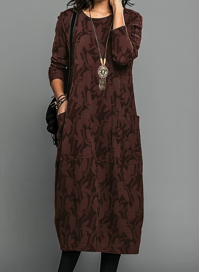 Leah | Winter Dress – Elegant Style with Convenient Pockets