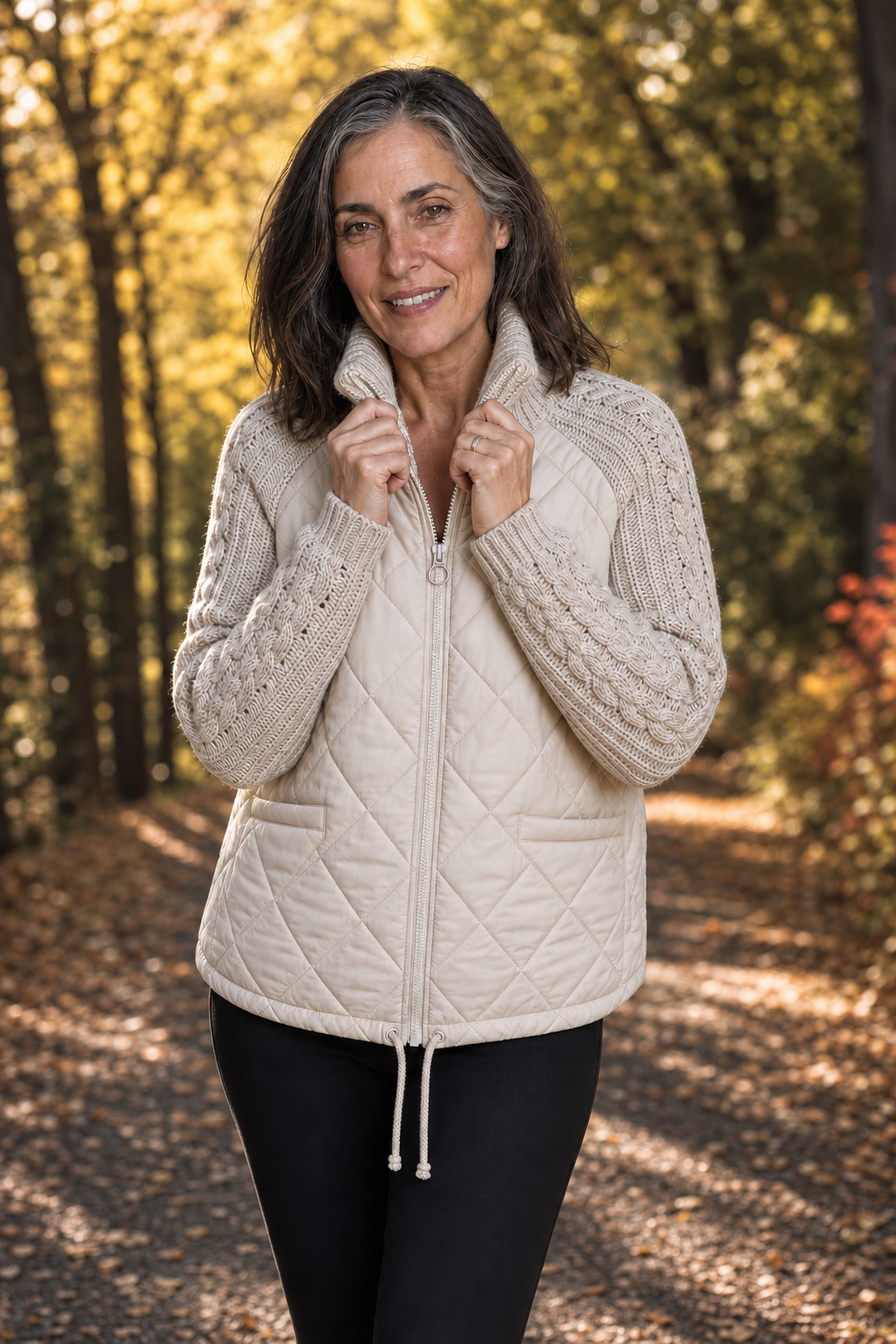 Knitpuff | Quilted Patchwork Puffer Jacket – Stylisch und Warm für Die Wintertage