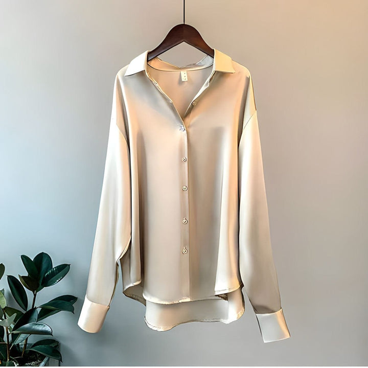 Laura | Silk Shirt – Elegant Long Sleeve Style for Women