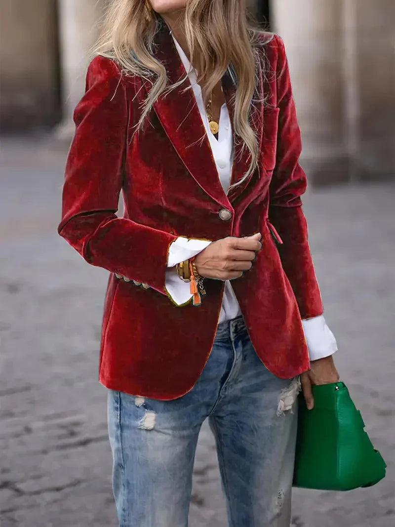 Sophie | Luxurious and Elegant Velvet Blazer
