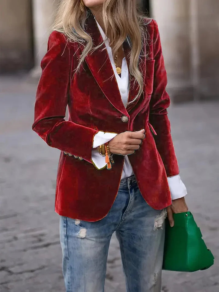 Sophie | Luxurious and Elegant Velvet Blazer